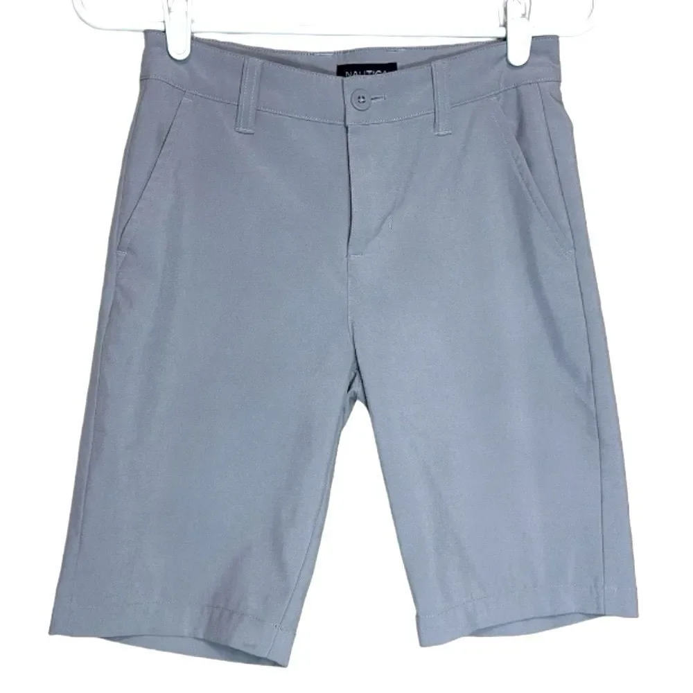 Nautica Boys Performance Bermuda Shorts Gray Size 12 Coastal Golf Resort
